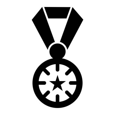 Madalya. Web simgesi basit illüstrasyon