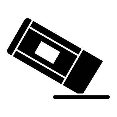 Modern siyah simgenin vektör illüstrasyonu