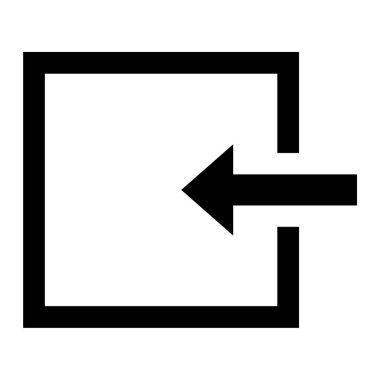 Çıkış. Web simgesi basit illüstrasyon