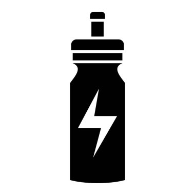 Bir şişe su ikonu. Web için titretici vektör simgelerinin özet çizimi