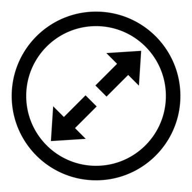 Ok. Web simgesi basit illüstrasyon