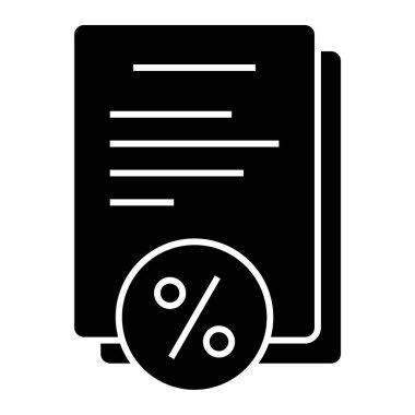 Belge. Web simgesi basit illüstrasyon