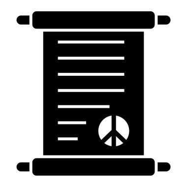 Sözleşme. Web simgesi basit illüstrasyon