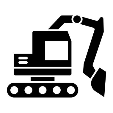 Kazıcı. Web simgesi basit illüstrasyon