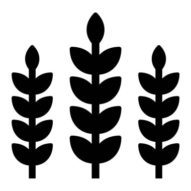 Buğday. Web simgesi vektör illüstrasyonu