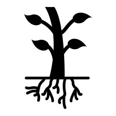 Ağaç. Web simgesi basit illüstrasyon