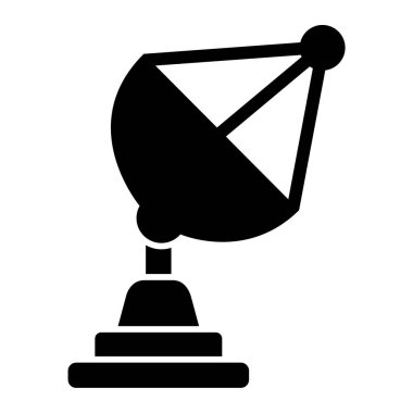 Uydu anteni. Basit vektör illüstrasyonu