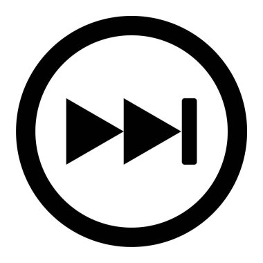 Oynayın. Web simgesi basit illüstrasyon