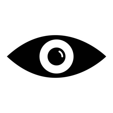 Göz. Web simgesi basit illüstrasyon