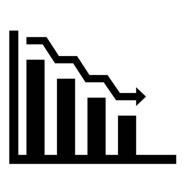 bar çizelgesi simgesi, vektör illüstrasyonu