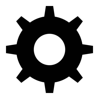 Teçhizat Web simgesi basit vektör illüstrasyonu