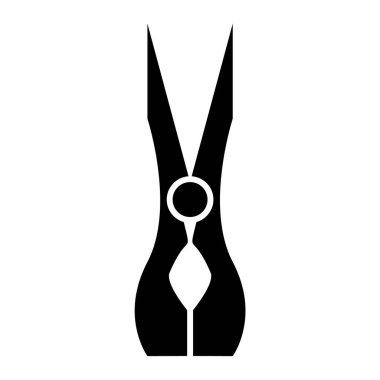 Makas simgesi. Web için makas vektör simgelerinin basit çizimi