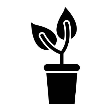 Bitki. Web simgesi basit tasarım