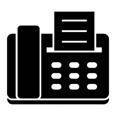 faks simgesi vektör illüstrasyonu