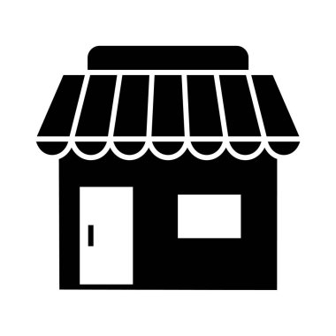 dükkan simgesi vektör illüstrasyonu