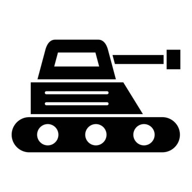 Buldozer. Web simgesi basit tasarım