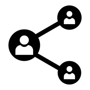 sosyal ağ simge vektör çizim