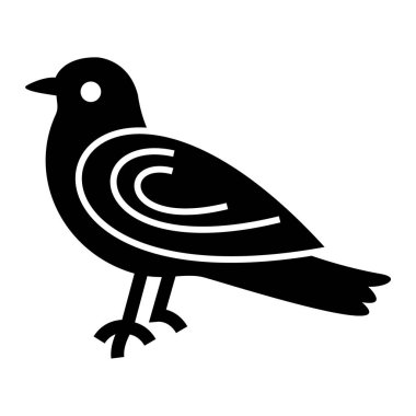 kuş simgesi vektör illüstrasyon grafik tasarımı