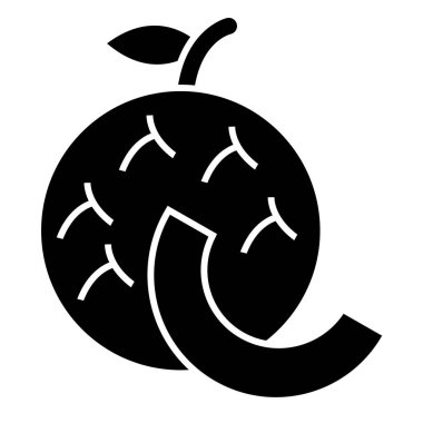 Çizgi film elmasının vektör çizimi