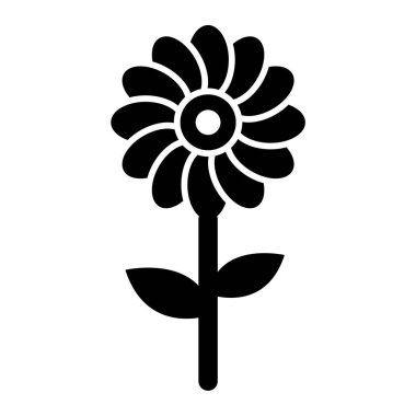çiçek simgesi vektör illüstrasyonu