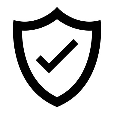 kalkan simgesi, vektör illüstrasyonu