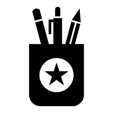 Kalem. Web simgesi basit illüstrasyon