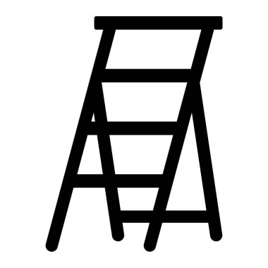 Merdiven. Web simgesi basit illüstrasyon