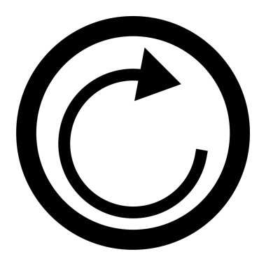 Yenile. Web simgesi basit illüstrasyon