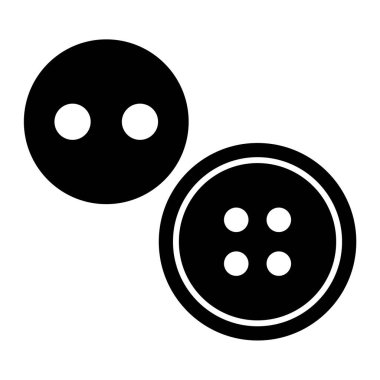 Dikiş. Web simgesi basit illüstrasyon