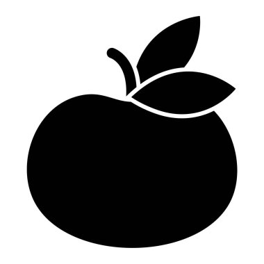 elma ikonu vektör illüstrasyonu
