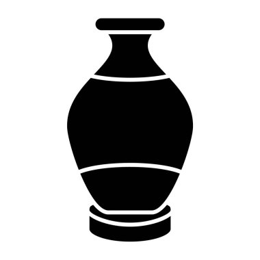 Vazo simgesinin vektör illüstrasyonu