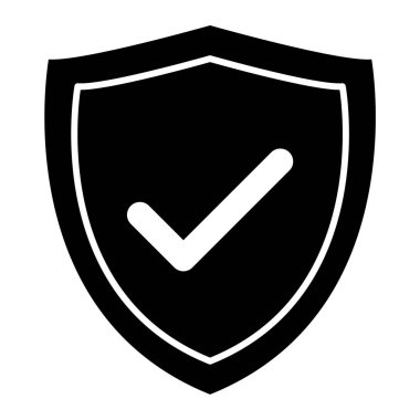 kalkan simgesi, vektör illüstrasyonu