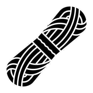 siyah ve beyaz iplik vektör çizimi  