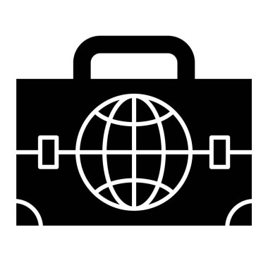 Çanta. Web simgesi basit tasarım