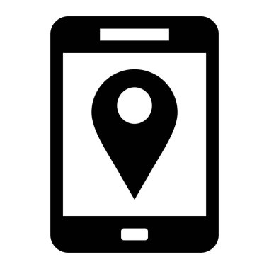 harita pin ikonu vektör illüstrasyonu