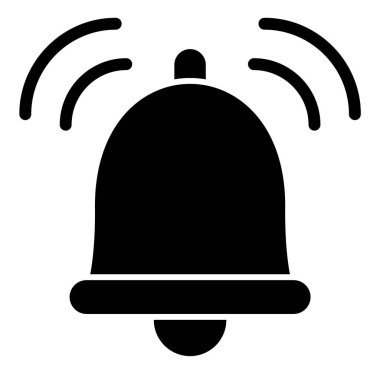 Zil. Web simgesi basit illüstrasyon