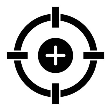 Hedef. Web simgesi basit illüstrasyon