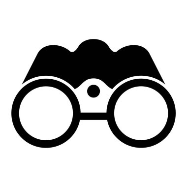 dürbün simgesi. Web için dürbün vektör simgelerinin basit çizimi