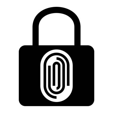 Kilit. Web simgesi vektör illüstrasyonu