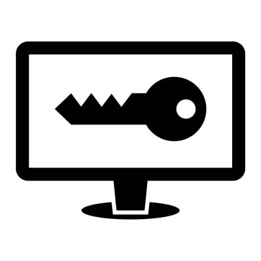 Anahtar. Web simgesi basit illüstrasyon