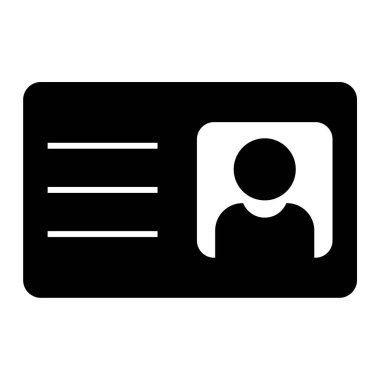 Kimlik kartı. Basit resimleme