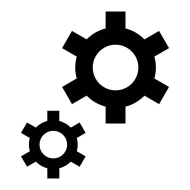 Ayarlar. Web simgesi basit illüstrasyon