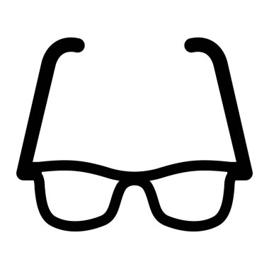 Gözlük. Web simgesi basit illüstrasyon