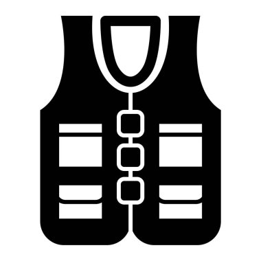 Yelek. Web simgesi basit illüstrasyon