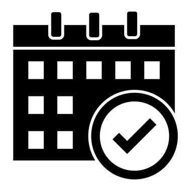 Takvim. Web simgesi basit illüstrasyon