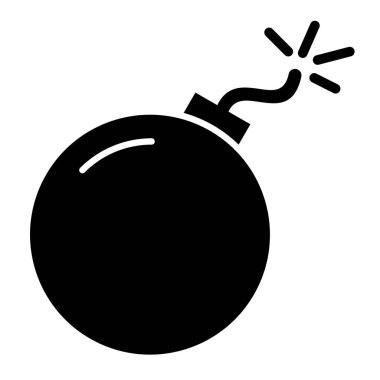 Bomba. Web simgesi basit illüstrasyon