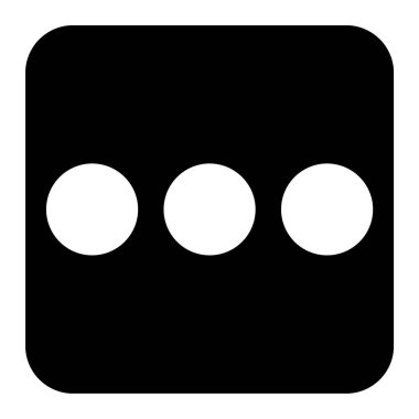 Modern siyah simgenin vektör illüstrasyonu