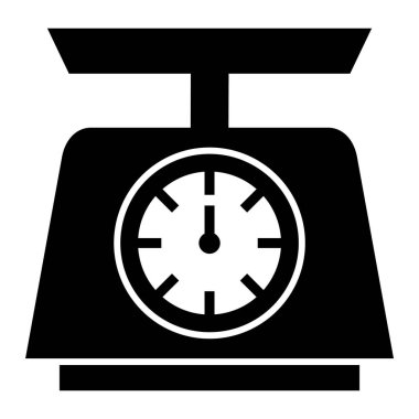 kitchen scale. simple vector illustration