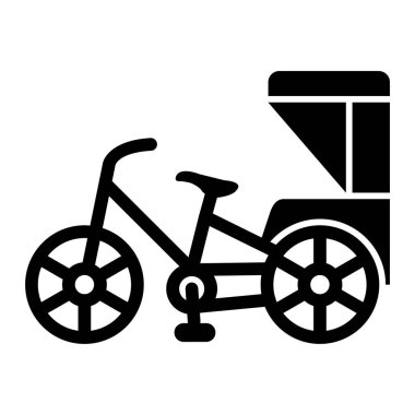 bisiklet ikonu vektör illüstrasyonu