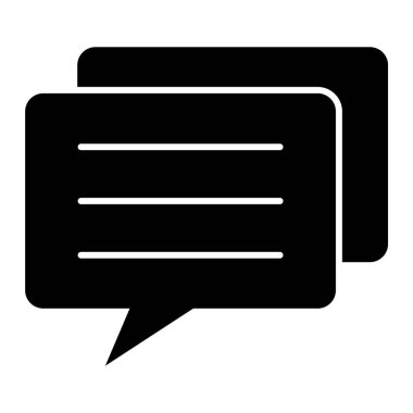 Mesaj var. Web simgesi basit illüstrasyon